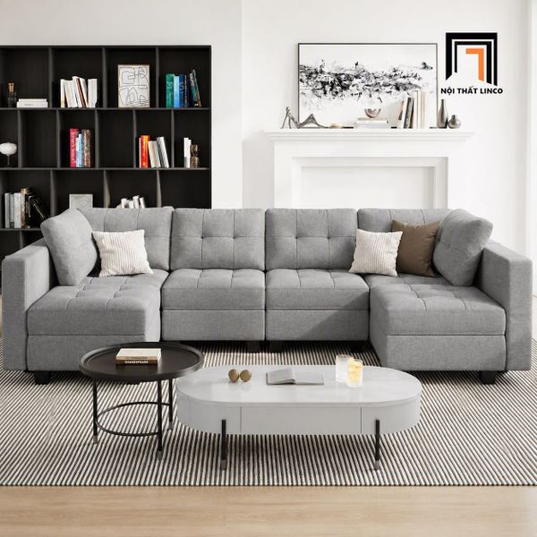 sofa chữ U dài 3m sang trọng