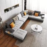  Bộ ghế sofa chữ U sang trọng UT102 Linsy dài 4m lớn 