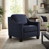 Ghế sofa đơn phòng khách sang trọng DT57 Canchola vải nỉ xám 