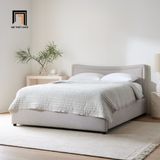  Giường ngủ bọc vải xám trắng GN129 Eolia 1m6 x 2m trẻ trung 
