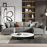  Ghế sofa chữ U UT16 Dixie 2m9 xanh ngọc giá rẻ 