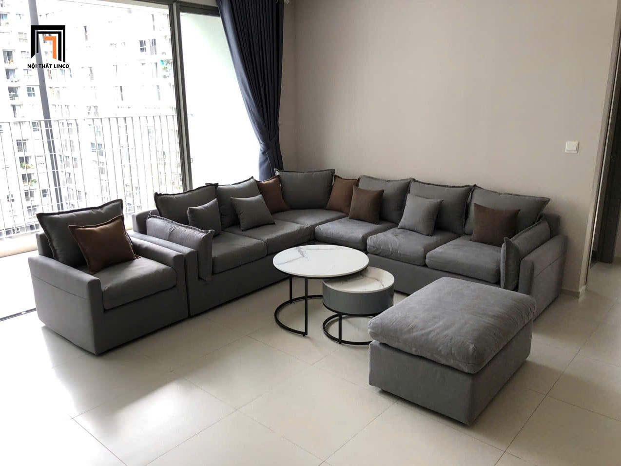  Ghế sofa chữ U UT3 Hanna 3m2 rộng rãi và êm ái 