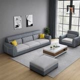  Bộ ghế sofa phòng khách lớn KT7 Hady phối màu vải nỉ mềm 