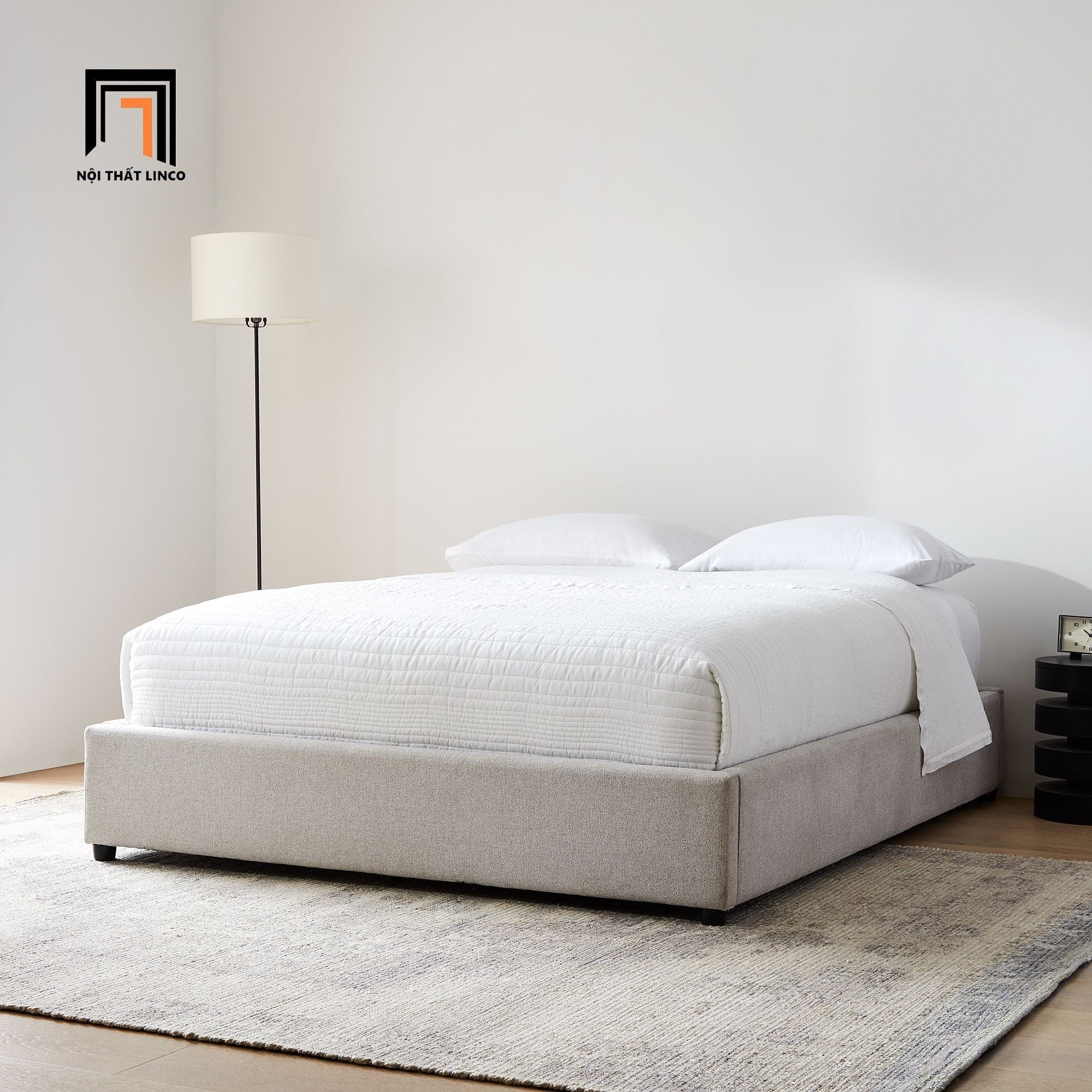  Giường ngủ divan giá rẻ GN126 Dixien 1m6 x 2m cho khách sạn 