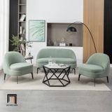  Ghế sofa đơn màu carot vải lông cừu DT111 cho sảnh chờ nhỏ 