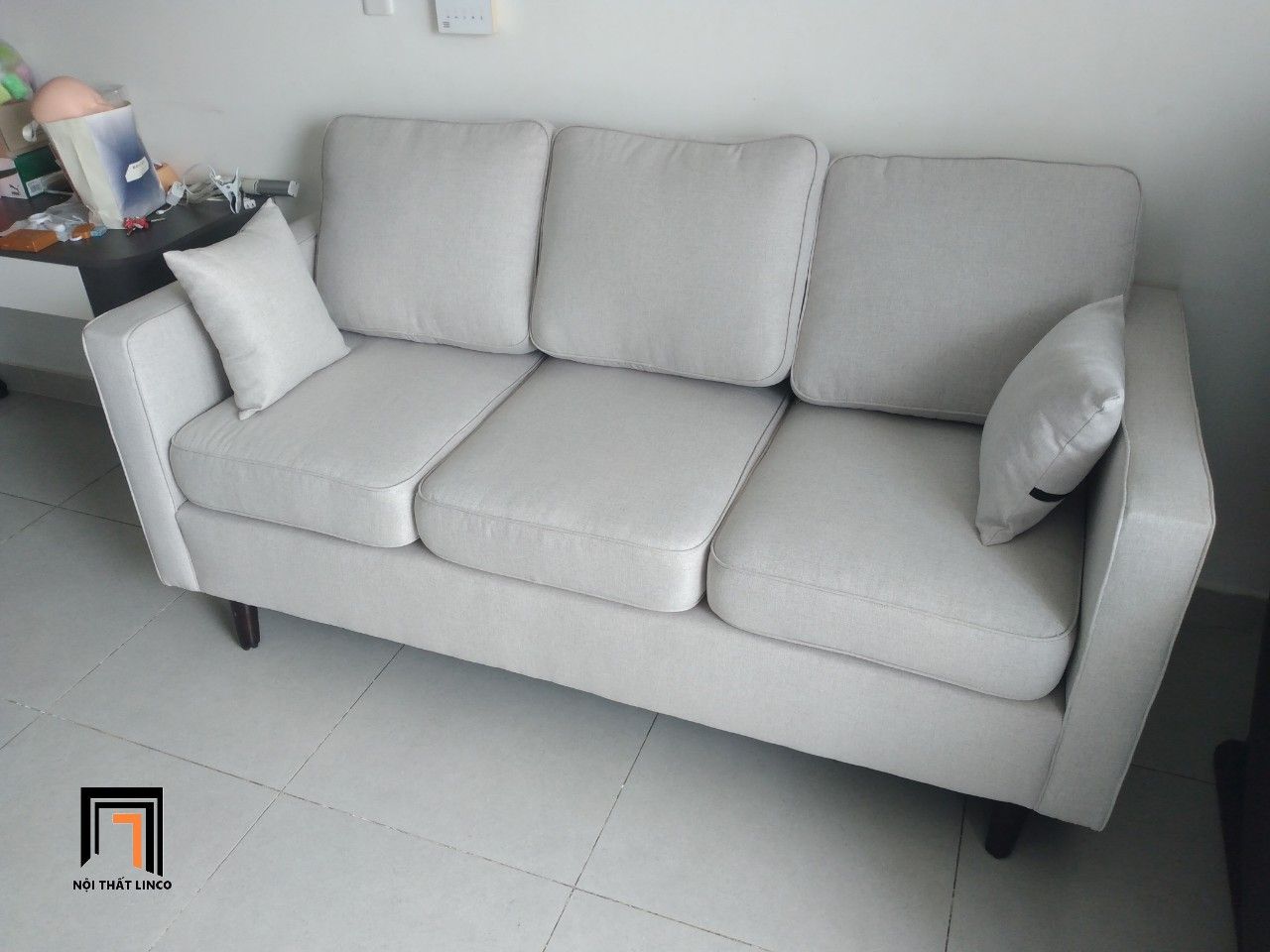  Ghế sofa băng 3 nệm ngồi BT12 Beryl 2m phong cách châu Âu 