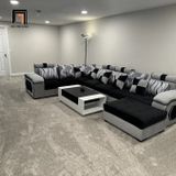  Sofa phòng khách chữ U 3m9 UT1 Arvella thiết kế đẹp 