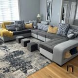  Sofa phòng khách chữ U UT26 Ashlei 3m7 cao cấp 