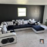  Sofa phòng khách chữ U 3m9 UT1 Arvella thiết kế đẹp 