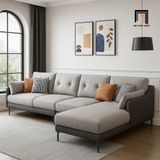  Bộ ghế sofa chữ L sang trọng GT39 Norman chân inox 2m8 x 1m6 