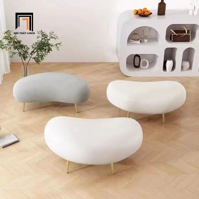  Ghế sofa đôn hạt đậu SB34 Wister 1m x 55 vải nỉ chân inox 