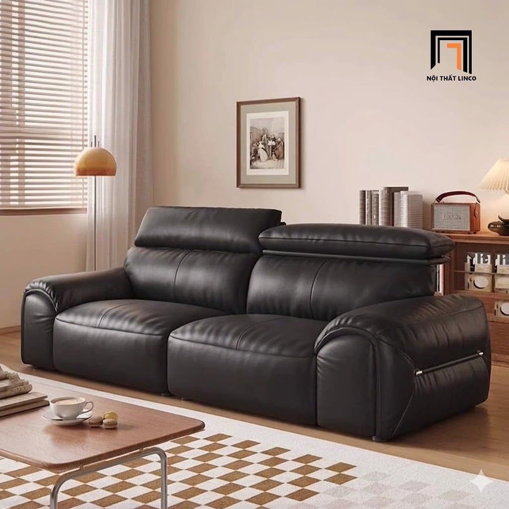  Ghế sofa băng da Pu bóng BHQ8 Osino dài 2m cho gia đình 