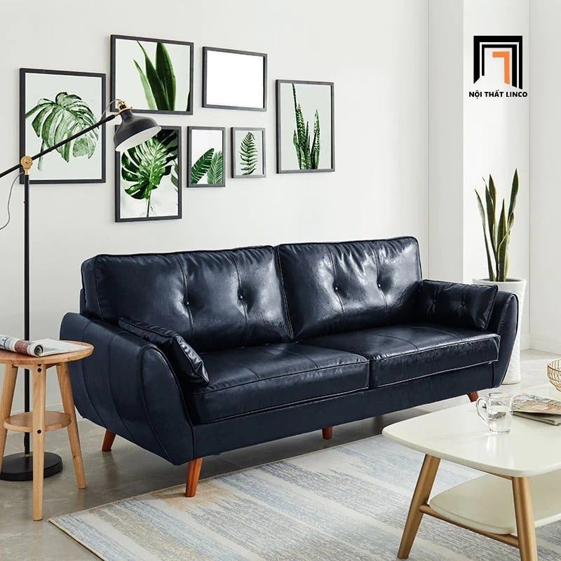  Ghế sofa đơn da công nghiệp DT77 Rothry phòng khách đẹp 