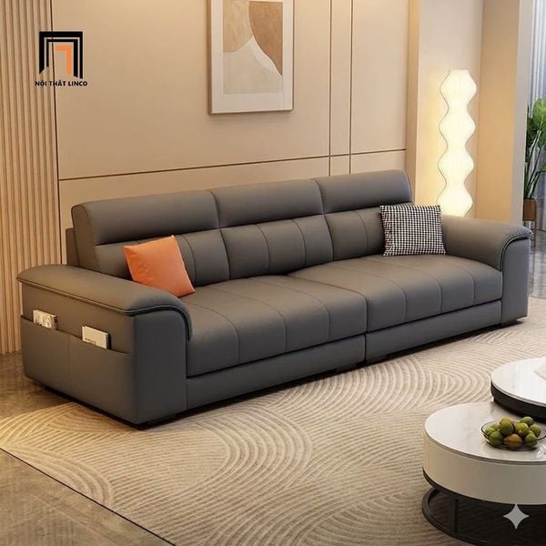sofa băng da công nghiệp 2m1