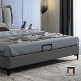  Giường ngủ da màu xám GN80 Lisaili kiểu dáng sang trọng 