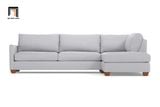  Ghế sofa góc L GT10 Tuxedo màu xám ghi giá rẻ 2m4 x 1m8 