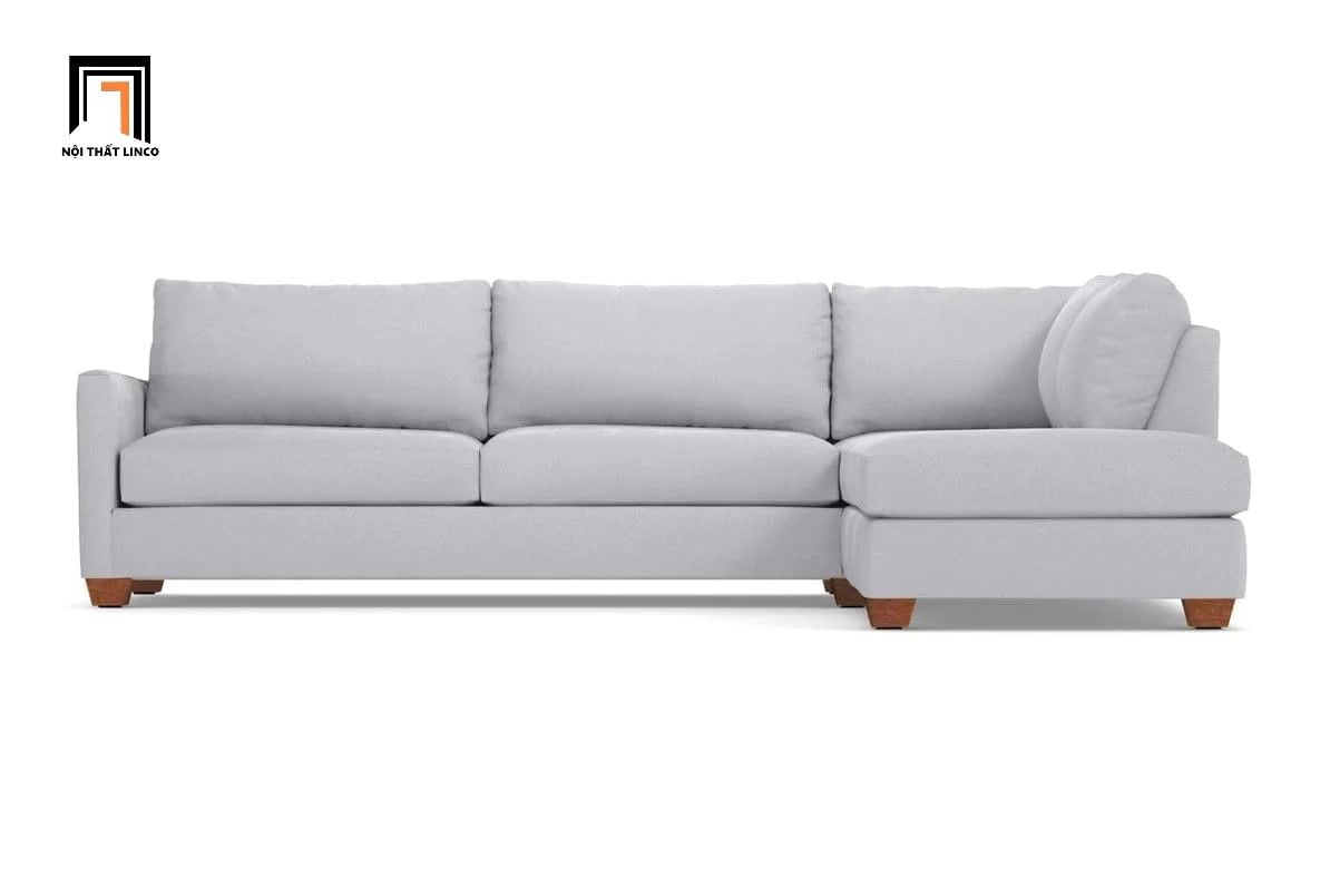  Ghế sofa góc L GT10 Tuxedo màu xám ghi giá rẻ 2m4 x 1m8 