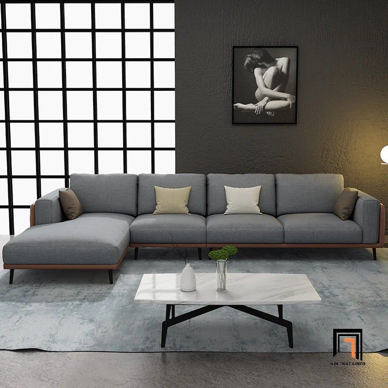  Bộ ghế sofa góc L GT46 Saronno 2m5 x 1m6 kiểu dáng hiện đại 