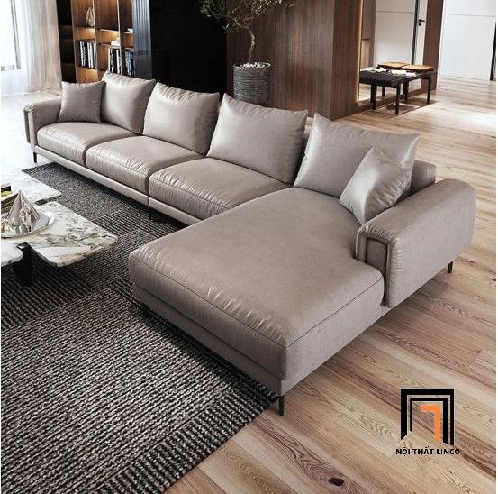  Bộ ghế sofa góc L lớn GT37 Palmer da công nghiệp sang trọng 