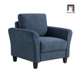  Ghế sofa đơn 1 chỗ ngồi DT100 Arsaluis vải nỉ màu xanh đậm 