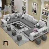  Sofa phòng khách chữ U UT26 Ashlei 3m7 cao cấp 