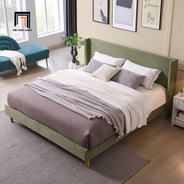 giường ngủ bọc nỉ