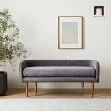  Ghế sofa đôn dài 1m3 x 55 SB5 Celine vải nỉ trắng kem 