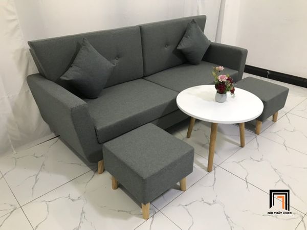 bộ ghế sofa xám đậm