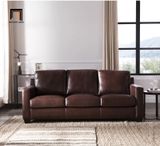  Sofa băng sang trọng BT49 Covedale da công nghiệp nâu đậm 