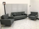  Bộ ghế sofa gia đình màu xám đậm KL5 Piloc kiểu dáng nhỏ gọn 