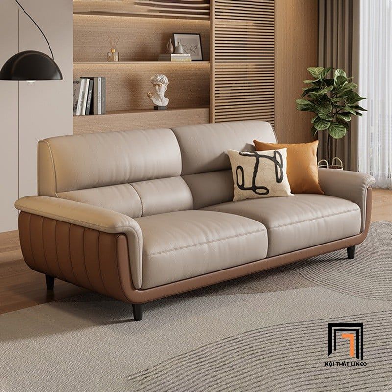  Ghế sofa băng 2m4 da cao cấp BHQ67 Arley cho phòng khách 