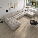  Sofa U cao cấp UT52 Neuvy dài 2m64 bọc nỉ nhung 