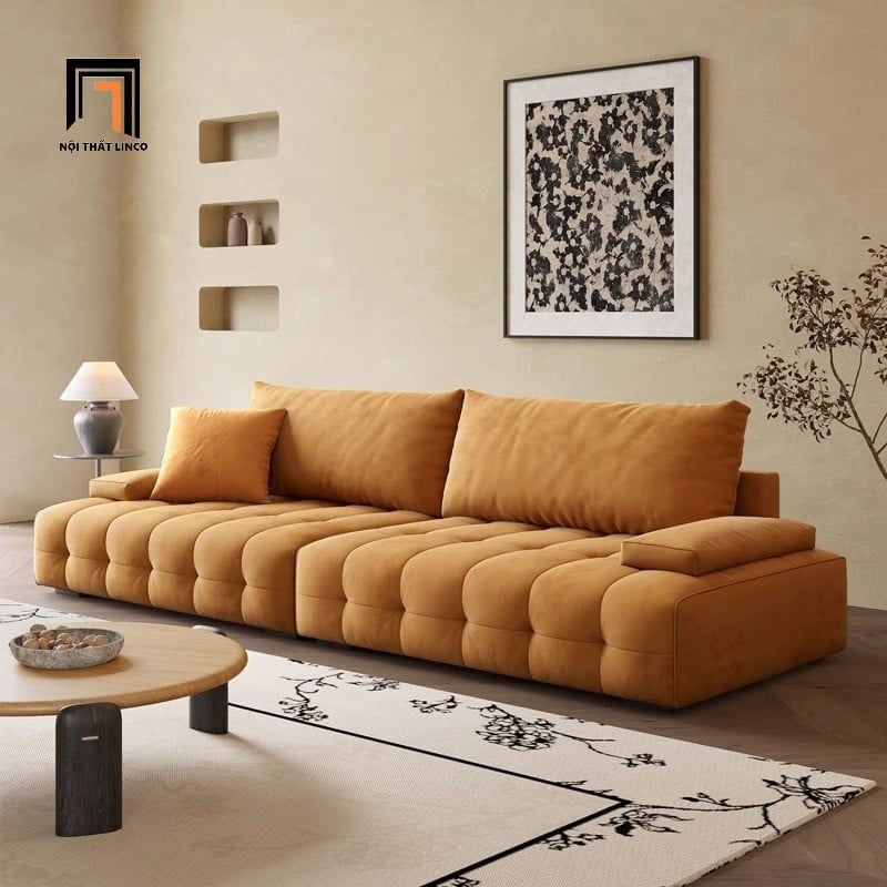  Ghế sofa băng vải nhung nỉ 2m4 BHQ5 Rawson mẫu sang trọng 