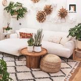  Ghế sofa góc L 2m2 GT51 Beno cho phòng khách màu trắng kem 