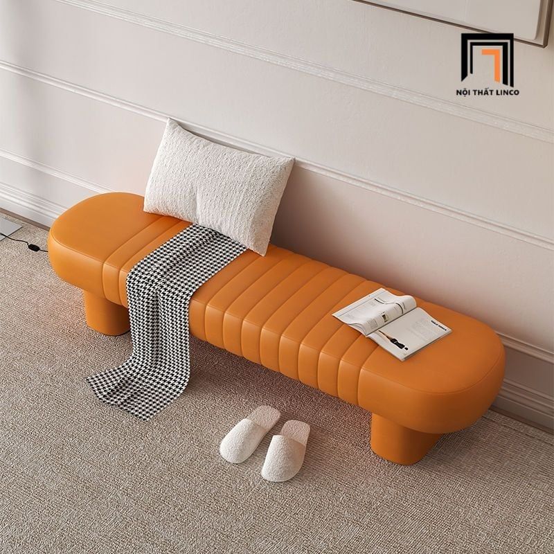  Ghế đôn sofa da công nghiệp 1m5 SB27 Hinson cho sảnh chờ 