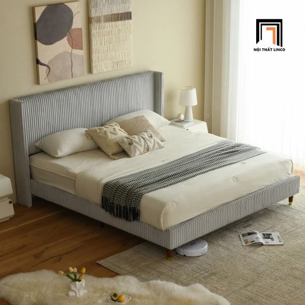 giường ngủ vải bông cao cấp