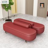  Ghế sofa đôn oval da giả SB19 Gant 1m3 x 50 cho khách ngồi 