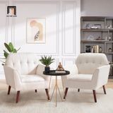  Ghế sofa đơn màu cam hiện đại DT97 Chopda phòng khách đẹp 