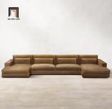  Ghế sofa U giá rẻ UT44 Kibet 3m3 x 2m55 màu nâu 