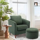  Ghế sofa đơn giá rẻ màu xanh lá DT93 Amold phòng khách nhỏ 