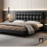  Giường bọc da PVC chống trầy GN85 Barna phòng ngủ chung cư 