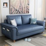  Ghế sofa băng dài 2m1 BT25 Bawati da Pu màu xanh dương 