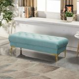  Ghế sofa đôn chữ nhật xinh xắn SB28 Kanis 1m2 vải nhung đẹp 