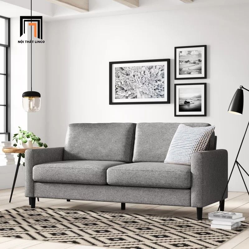  Ghế sofa băng BT6 Timmin dài 1m9 bọc vải bố thoáng mát 
