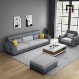  Bộ ghế sofa phòng khách lớn KT7 Hady phối màu vải nỉ mềm 