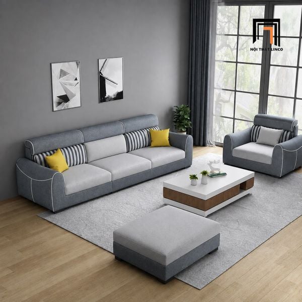 sofa phòng khách dài 2m2 cao cấp