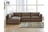  Bộ ghế sofa chữ L 2m2 GT72 Crosby da công nghiệp màu da bò 