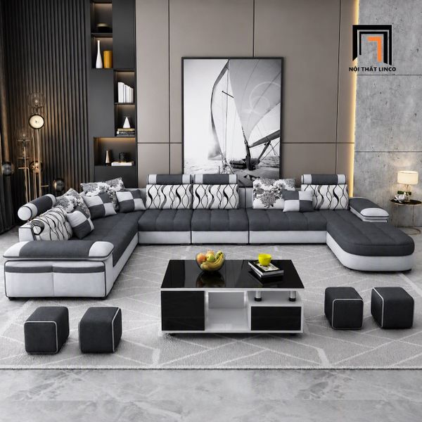 sofa chữ U dài 3m6 cho phòng khách
