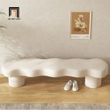  Ghế sofa bench chờ kiểu cong SB17 Barren 1m5 vải nhung mềm 