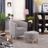  Ghế sofa đơn nhỏ gọn cho sảnh chờ DT89 Jirab vải nỉ màu vàng 